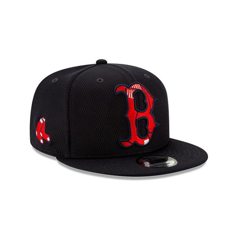 MLB Boston Red Sox Batting Practice 9Fifty Snapback (LJS5276) - Blue New Era Caps